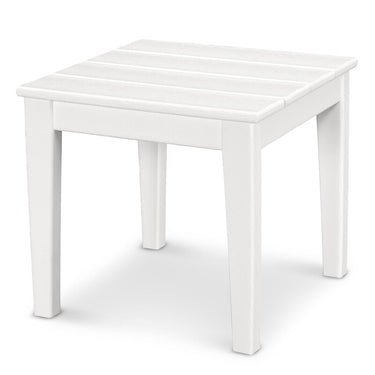 POLYWOOD Newport 18-Inch End Table - White